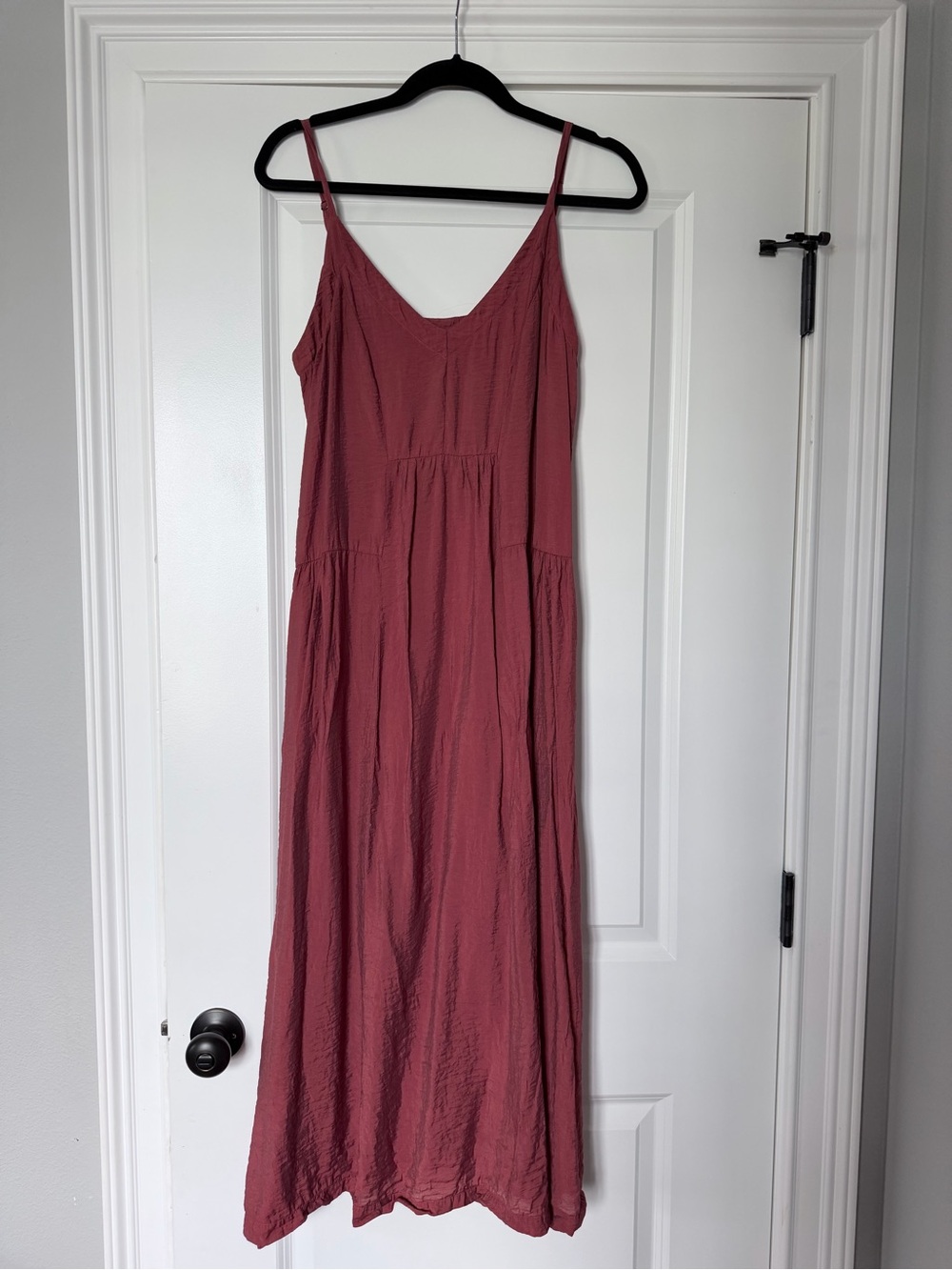 Women’s Burnt Orange Spaghetti Strap Maxi Dress